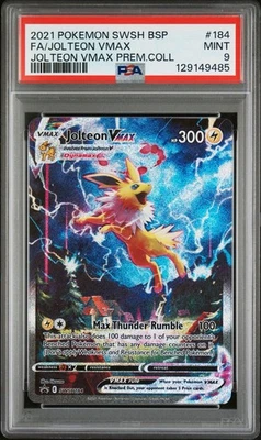 JOLTEON VMAX SWSH184 PSA 9 PREMIUM COLLECTION BLACK STAR PROMO SIR HOLO ENGLISH - Image 1 of 4