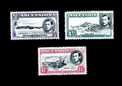 ASCENSION ISLAND Stamp Lot - 1938 King George VI MH/VLH r86🔥De la Rue CV$38 - Image 1 of 2