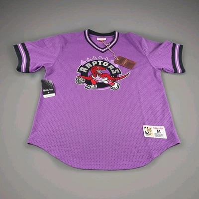 Toronto Raptors x Mitchell & Ness Men's Mesh V- Neck Shirt Size Medium NWT - Image 1 of 4