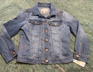 Jessica Simpsons Girls Blue Jean Sun Chaser Button-Up Jacket Sz. GM NEW MSRP$69 - Picture 1 of 2