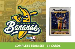 Cartas de jugador Savannah Bananas 2025 - Juego completo - 34 cartas - Flash Tha Kid RAC - Imagen 1 de 6