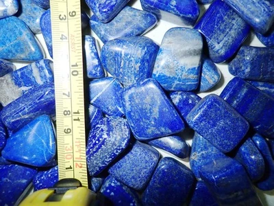 Tumbled Nice Blue Lapis Lazuli Stone 20 to 50 gram Size Pieces 150 g Lot - Image 1 of 4