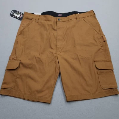 Dickies Shorts Mens 44 Relaxed Brown Ripstop Canvas Cargo Utility Workwear NWTD - Image 1 of 4