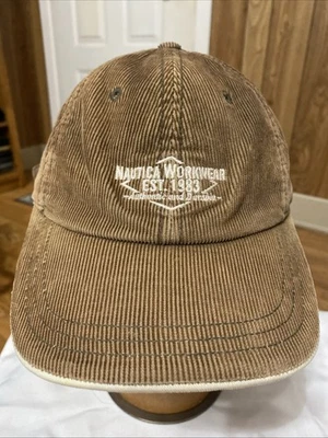 De colección Nautica StrapBack Gorra Deportes Outfitters Pana Tostado Marrón Foto 1 de 4
