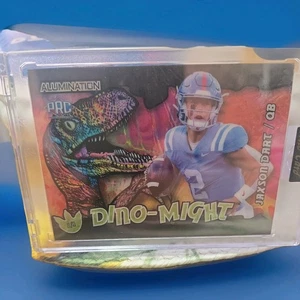 Jaxson DART 2023 Wild Card Alumination Dino-Might RC 1/1 Rare Rookie - Picture 1 of 3