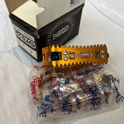 NOS MKS BM-10 BMX pedal 9/16" Old School 1980's Vintage - Image 1 of 4