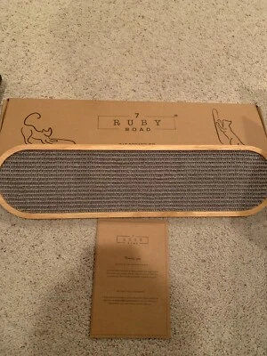 7 Ruby Road Wall Mounted Cat Scratcher - Indoor Cat Scratching Board Cat, Grey