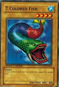 7 Colored Fish GLD1-EN001 X 1 MINT LIMITED YUGIOH YU-GI-0H - Picture 1 of 1