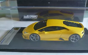 LAMBORGHINI HURACAN LP610-4 CLOSE REAR BONNET YELLOW ATON LOOKSMART LS436A 1:43 - Foto 1 di 7