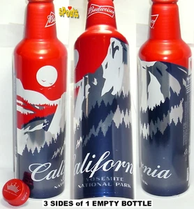 CALIFORNIA YOSEMITE USA NATIONAL PARK BUD BEER EL CAPITAN CA ALUMINUM BOTTLE-CAN - Picture 1 of 5