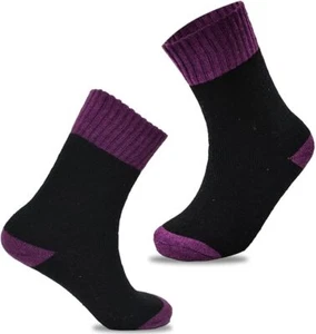 Womens Merino Wool Socks 2.4 TOG Thick Bed Ladies Winter Boot Socks UK Size 4-8 - Picture 1 of 36