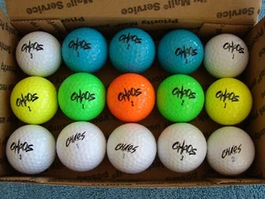 15 experienced Wilson Chaos golf balls, very nice, multi colors, incl. shipping - Picture 1 of 6