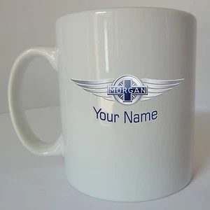 Personalised Morgan Logo Mug Cup Gift Present Birthday Christmas Fathers Day - Picture 1 of 2