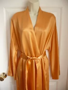 Accappatoio La Perla Malizia donna arancione pesca 100% seta taglia II US S M UK 12 nuovo con etichette - Foto 1 di 13