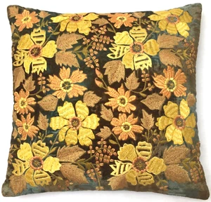 Anke Drechsel Cushion NORA Shaded Lake Embroidery Silk Velvet Pillow Kissen Grün - Bild 1 von 19