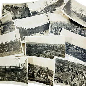 1918 WWI RPPC Lot Stenay France US Army Engineers Rebuild Bombed Meuse Bridge - Picture 1 of 22