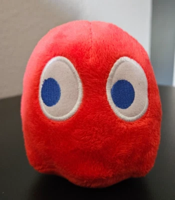 MS. PAC-MAN Red Ghost Plush 4” - Toy Factory Namco Stuffed Toy - Image 1 of 3