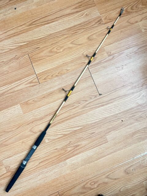 CLEAN VINTAGE TRUE TEMPER 725 DYNASPIN 2pc 6'6 GLASS SPINNING ROD