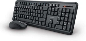 Trust Ymo Pack Kabellose Tastatur + Maus, Spanisches QWERTZ-Layout, leise Tasten - Bild 1 von 5