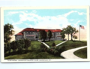 Postal Kentucky Club House Louisville Country Club, KY 1915 Street View - Imagen 1 de 3