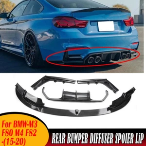 Divisor de labios delanteros estilo MP y difusor de parachoques trasero para BMW F80 M3 F82 M4 15-2020 - Imagen 1 de 14