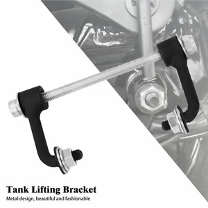 2" Gas Tank Aufzüge Kit Billet Schwarz Für Harley Sportster XL Iron 1200 883 - Picture 1 of 11