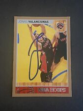 Jonas Valanciunas Signed 2013-14 Panini Hoops Gold Card Auto Raptors NBA COA