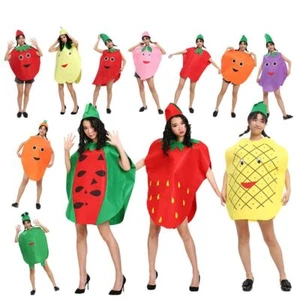 Funny Adult Children Fruit Vegetable Costume Food Cosplay Costumes Fancy Dress - Picture 1 of 16