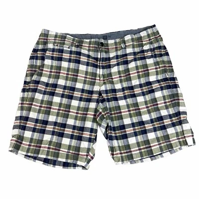 Gap Plaid Bermuda Shorts Check Men 38X10 Cotton Preppy Beach Hipster Casual Golf - Image 1 of 4