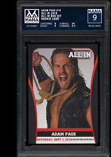 ADAM PAGE - ALL IN 2018 ROOKIE CARD - AEW - ROH - MANA 9 - PSA - Wrestling
