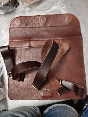 patta + tracolla o bag folder modello classico in pelle - Immagine 1 di 4