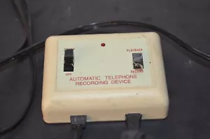 VINTAGE AUTOMATIC TELEPHONE RECORDING DEVICE MODEL TO-015 - Picture 1 of 3