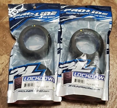 2 Pro-line Racing 1/8 Fr R LOCKDOWN X3 Off Road Buggy TIRES SOFT 9051-033 - Image 1 of 2