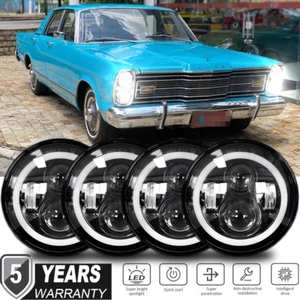 4pcs 5.75" 5-3/4inch Round LED Headlights Upgrade for Ford Galaxie 500 1962-1974 - Picture 1 of 12