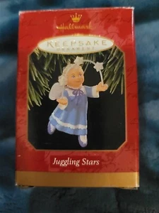 Vintage 1997 JUGGLING STARS Hallmark Keepsake Ornament Angel Handcrafted Xmas - Picture 1 of 2
