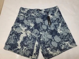 Nova men Slater Jacquard denim shorts size 40 / we4019 r4 t71 - Picture 1 of 6
