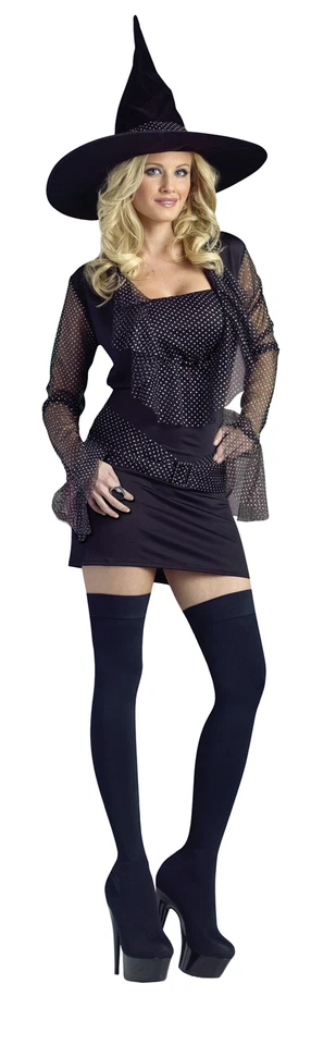 Sparkle Witch Adult Women's Costume Sparkle Tunic Fancy Dress Funworld - Image 1 of 1