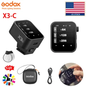 US Godox X3-C 2.4G TTL HSS Touchscreen Camera Flash Trigger Transmitter fr Canon - Picture 1 of 19