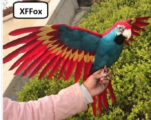 new simulation parrot model foam&feather big bird doll gift about 45x60cm - Picture 1 of 2