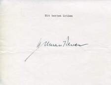 Hermann Reutter German composer and pianist  autograph