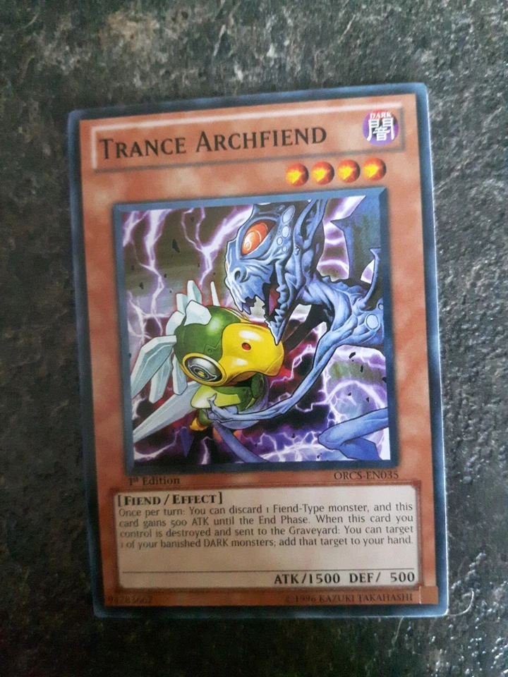 Trance Archfiend Effect 1st Edition YuGiOh Card ORCS-EN035 - Image 1 of 2