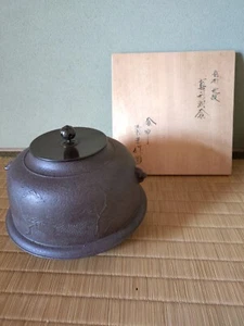 Utensilios japoneses para ceremonia del té Iron Ketlle de Seiko Sato - Imagen 1 de 9