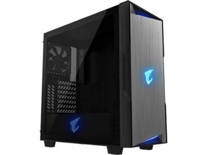 GIGABYTE AORUS C300 GLASS GB-AC300G Black Steel / Plastic / Tempered Glass ATX M - Afbeelding 1 van 5