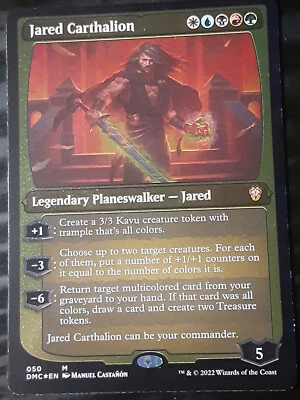 Jared Carthalion FOIL THICK STOCK , Commander DU , NM , MTG , FREE SHIPPING - Image 1 of 3