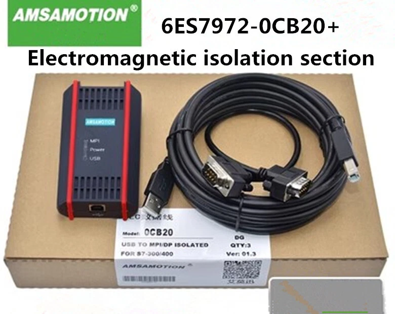 Suitable for Siemens s7-200 300 plc programming cable 6ES7972-0CB20+. - Image 1 of 1