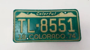 1974 Adams County COLORADO License Plate Tag TL-8551 CO - Picture 1 of 1