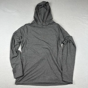 01.Algo Shirt Mens Large Grey Hooded UPF Hoody Quick Dry Outdoor Fly Fishing - Picture 1 of 8