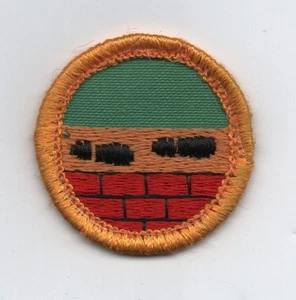 Foot Traveler, Junior GS Proficiency Badge, Plastic Gauze Back (1980-91) - Picture 1 of 1
