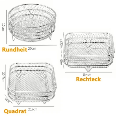 Air Fryer Grillrost Zubehör Edelstahl Heißluftfritteuse Rack, für Ninja AF300UK - Bild 1 von 4