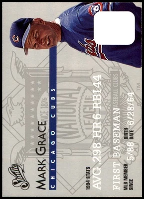 Mark Grace 1995 Studio #177 Chicago Cubs MLB LEER ENVÍO GRATUITO AutographDen Foto 1 de 2